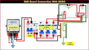 RCBO Connection in SDB Board | RCBO Connection |  Electrical House Wiring