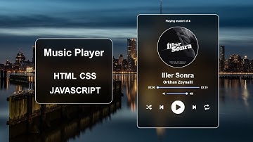 Create Custom Music Player in HTML CSS and JavaScript | html css js tutorial