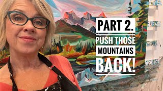 How to paint mountains in the distance!
