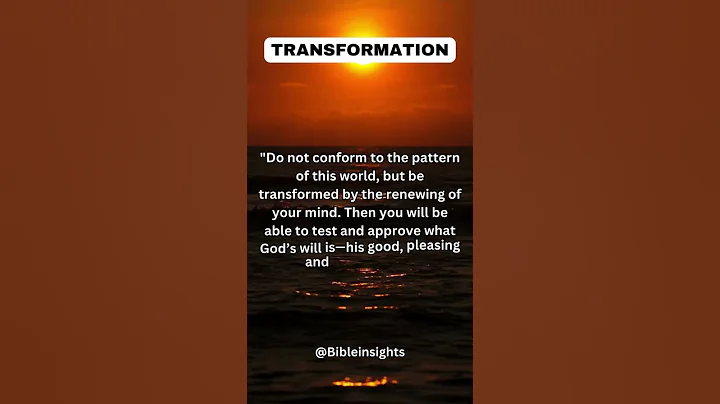 Embrace Personal Transformation: Romans 12:2  Bible Verse of the Day #bible #bibleverse #god #jesus