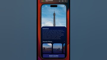 Travel Destination App Flutter #shorts #flutter