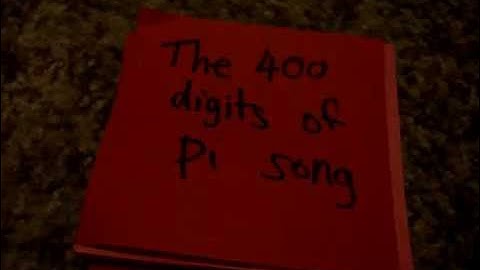 The 400 digits of pi song original