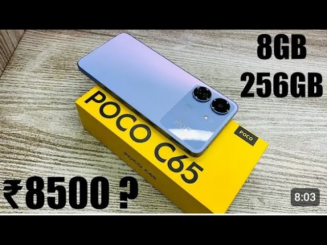 Poco C65 8GB RAM 256GB ROM Black