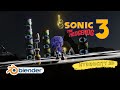 Sonic Hydrocity Zone Act 3D Remake fan art / Blender 3D Eevee