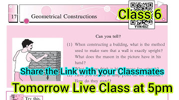 17.Geometrical Construction, Class 6