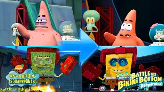 Robo SpongeBob Cutscene Comparsion - [SpongeBob Battle for Bikini Bottom Rehydrated] [4K]
