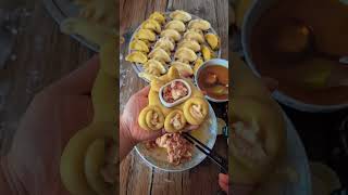 Ye Momo Folding Trick Sabse Easy Hai 🤯 | 100% Perfect Shape”#shorts #momos #dumplings #trending