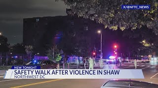 Community holds safety walk after violence in Shaw