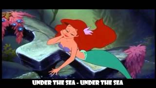 The Little Mermaid - Under The Sea -  English - sing a long -- (with Lyrics)