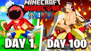 I Survived 100 days In One Piece Minecraft...This is what happened