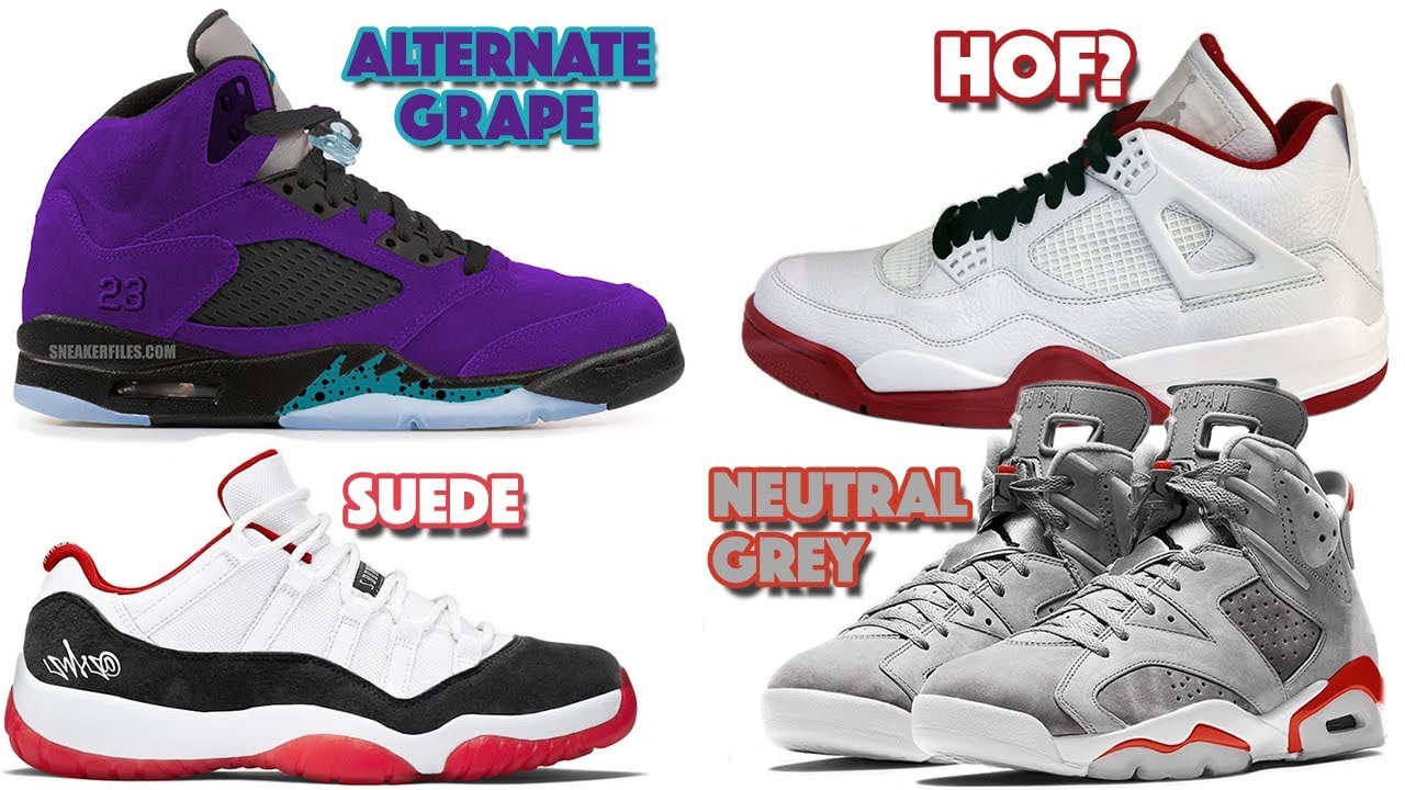 AIR JORDAN 5 ALTERNATE GRAPE, JORDAN 4 HOF? JORDAN 11 LOW SUEDE, JORDAN ...