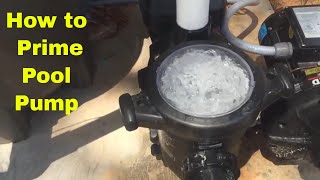Pool Basics: How to Prime a Pool Pump