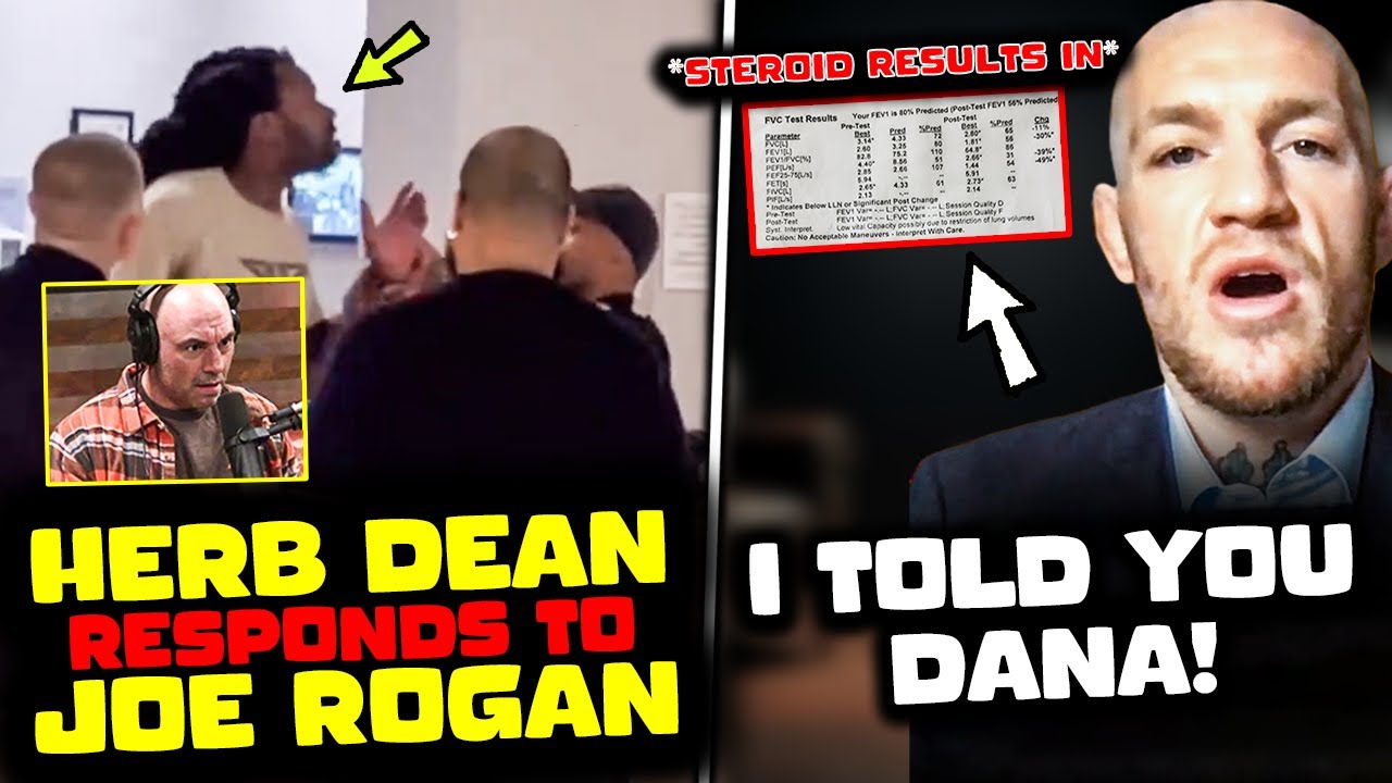 Herb Dean CLASHES with Joe Rogan Over ‘Horrible Judging’ at UFC 306, McGregor STEROID RESULTS In!