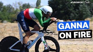 BEYOND COMPARE! | Filippo Ganna Makes A Statement In The Time Trial At Stage 10 | La Vuelta a Espana