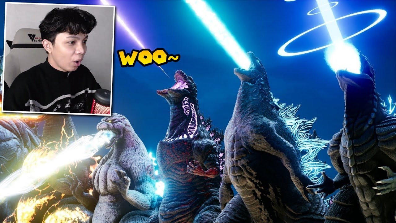 React EVOLUTION of GODZILLA'S ATOMIC BREATH! Ini Keren Sih~