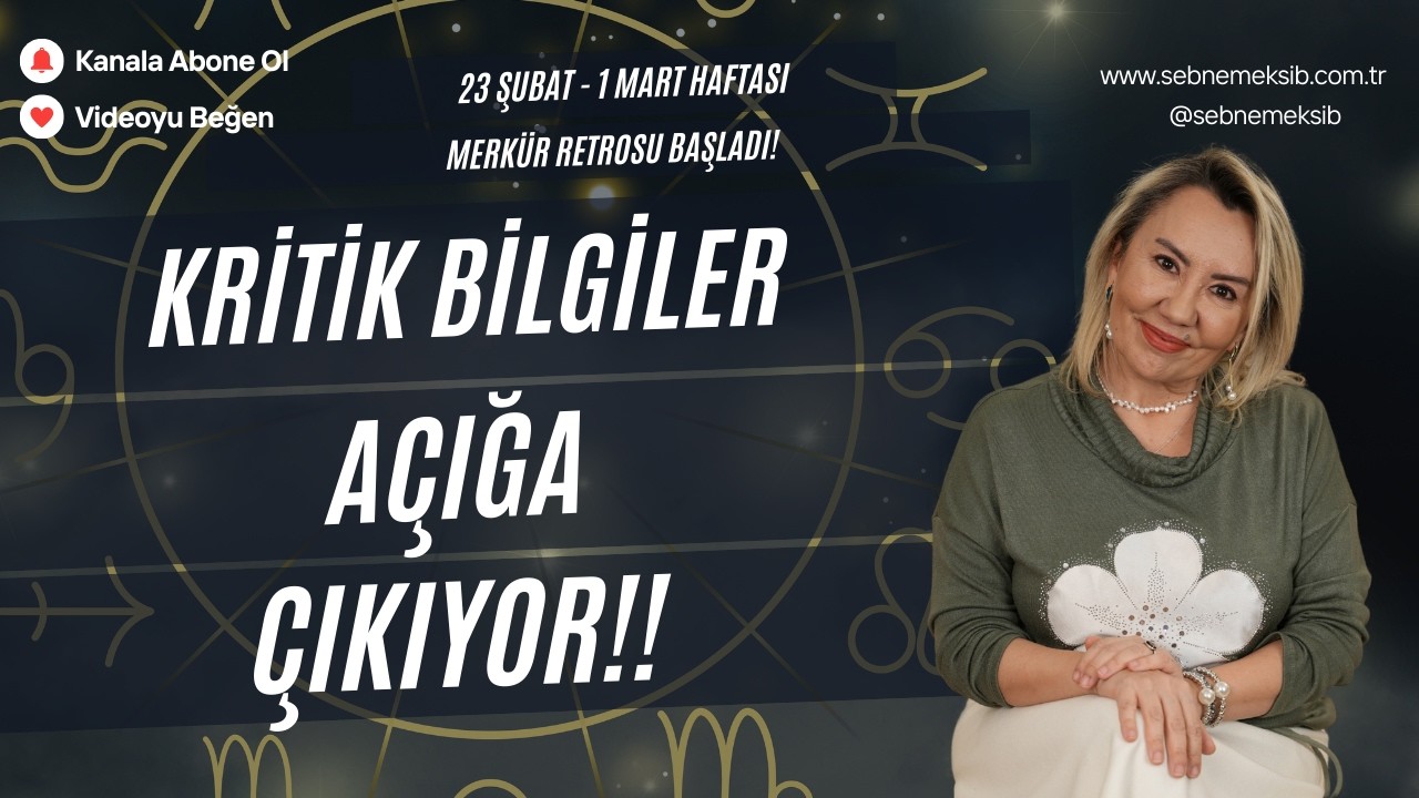 KRİTİK BİLGİLER AÇIĞA ÇIKIYOR!!