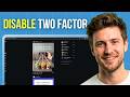 How to Disable Two Factor Authentication on Instagram