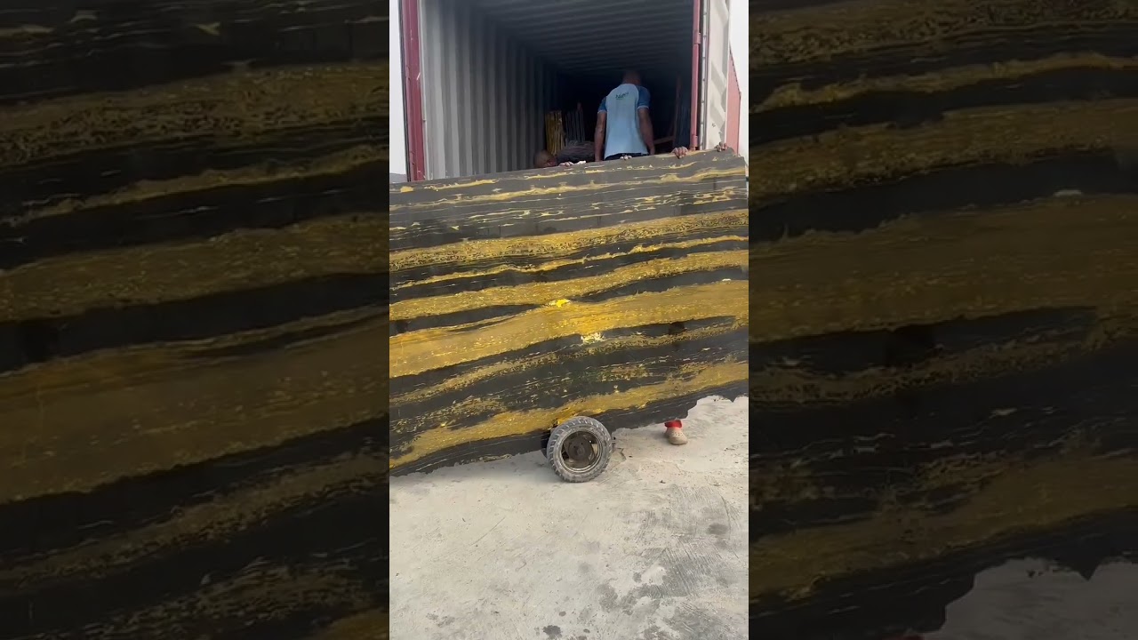 Black and Gold Quality Marble Slabs