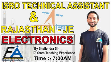 LEC-26: ELECTRONICS ISRO / RAJASTHAN JE OBJECTIVE BY SHAILENDRA SIR