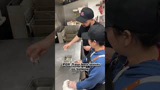 The boss tried to “fix” the recipe… but it was actually…Mop water 😂#fyp #humor #restaurant #viral