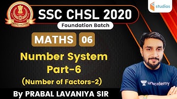 1:30 PM - SSC CHSL 2020 | Prabal Lavaniya | Number System (Part-6)