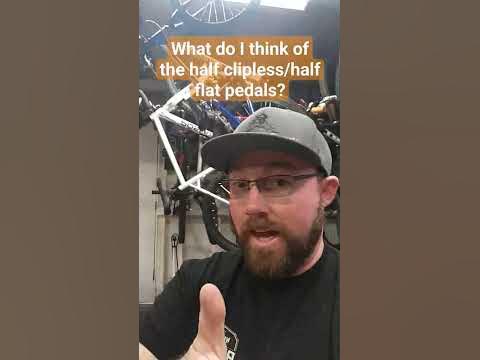 half flat half clip pedals