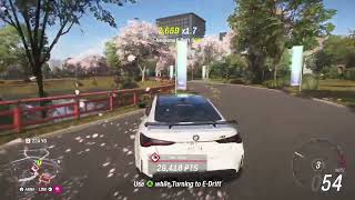 Forza Horizon 6 going through my first drift zone - inner city run drift zone - bmw m4