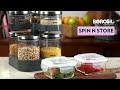 Spin and store set  store all your spices and ingredients  borosil