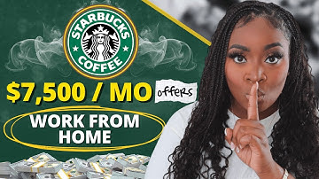 Starbucks heeft GEHEIME banen op afstand met een salaris van $ 7.500 per maand (geen diploma vere...