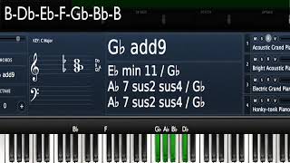 chords in gb walkup off the 4 chord