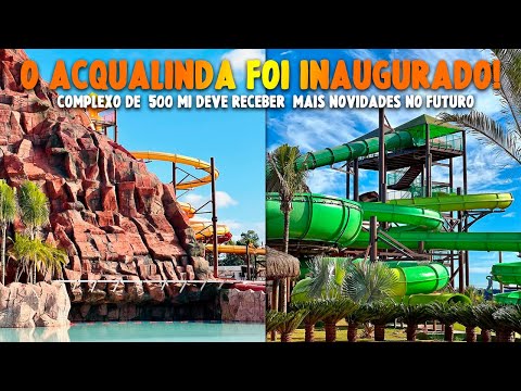 O ACQUALINDA, parque aquático de 500 MILHÕES DE REAIS, foi INAUGURADO EM ANDRADINA (SP)!