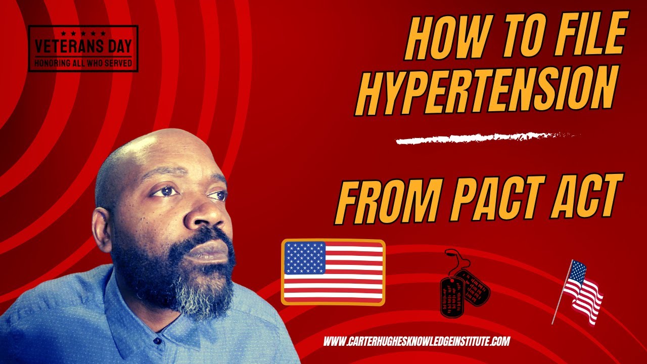 My Va Disability Claim Filing Hypertension From Pact Act Youtube