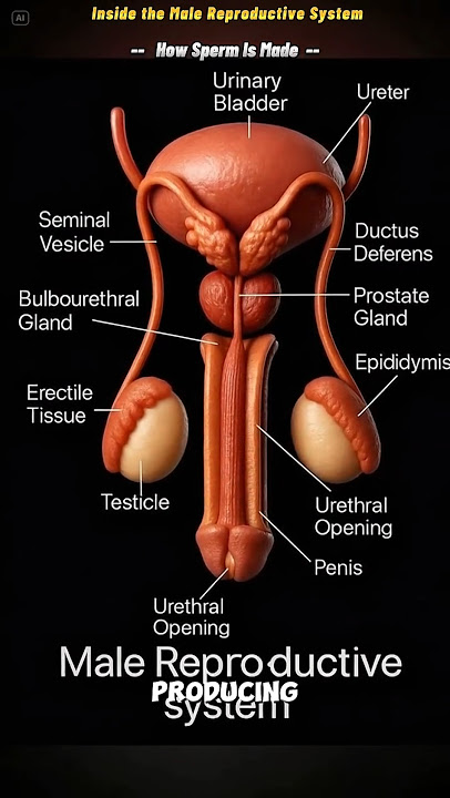 Inside the Male Reproductive System How Sperm Is Made | 3D Animation #reproductivesystem #shorts
