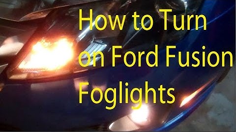 How to Turn on Ford Fusion Fog Lights