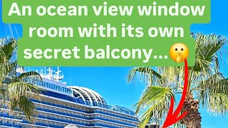 NEW SUN PRINCESS - Room Tour - 11104 has its own secret deck!
