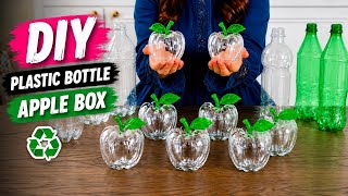 I Turned Trash Bottles Into Luxury Apple Decor 🍎✨ #viralvideo #trending 