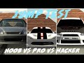 NOOB VS PRO VS HACKER (JUMP TEST) | Car Parking Multiplayer