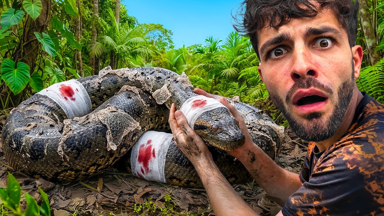 Мы СПАСЛИ анаконду длиной 4 метра! Амазония