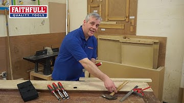 Faithfull 4 Piece Soft Grip Bevel Edge Wood Chisel Set Hardened Steel