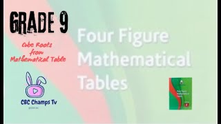 Grade 9 Mathematics | Determining Cube Roots Using Mathematical Tables@254CBC