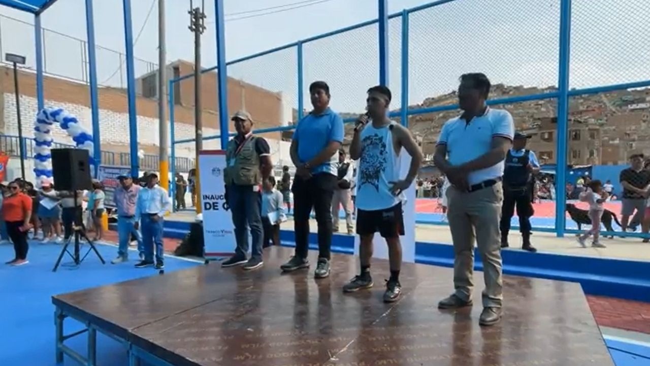 FRANCO VIDAL CUMPLE PROMESA ENTREGA COMPLEJO DEPORTIVO VECINOS DE ATE