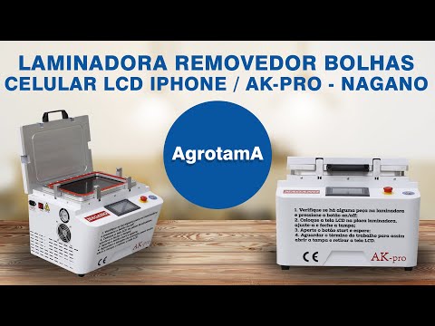 Vídeo de Laminadora Removedor Bolhas Celular Lcd iPhone Ak LCD AK-Pro 200x250mm