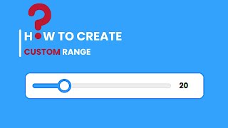 Custom Range Slider using HTML CSS & Javascript | Muhammad Bin Yasir