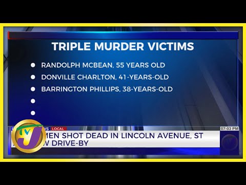 3 men Shot Dead in Lincoln Ave. St Andrew Drive-by | TVJ News - Oct 29 2022