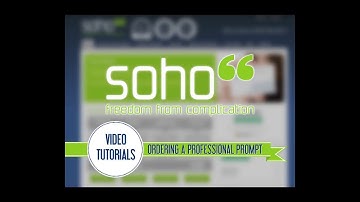 SOHO66 TUTORIAL - Ordering a Professional Prompt