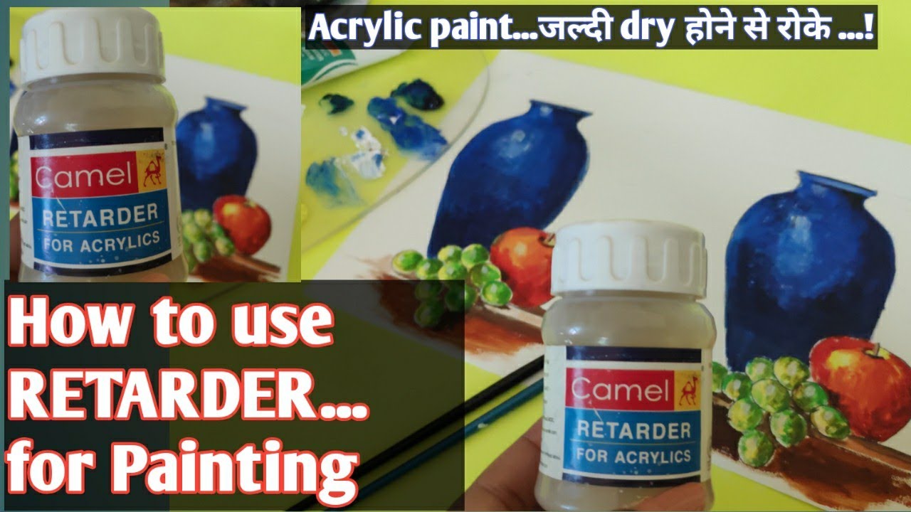 Painting medium for slow drying @ArtistaPoojaHindi Painting tips 