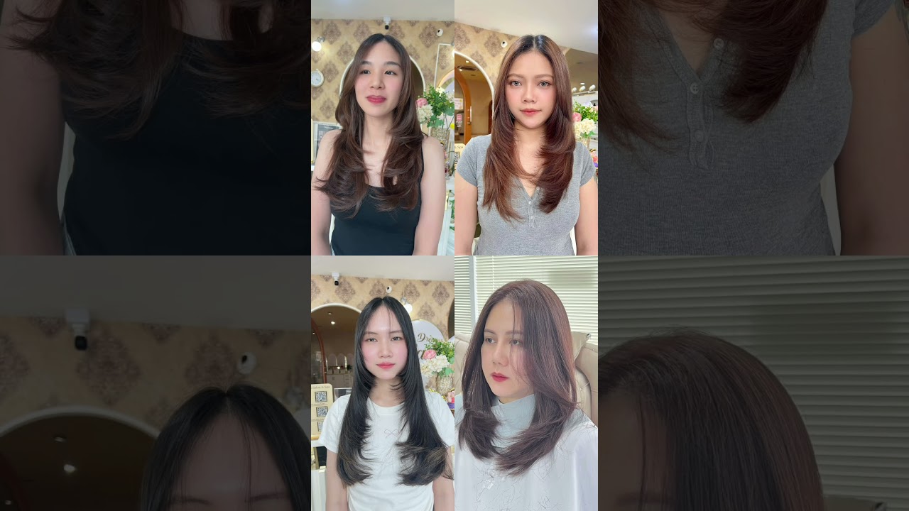 ทรงนี้เหมาะสำหรับสาวที่ชอบพรางแก้ม ทรงผมที่ช่วยพรางรูปหน้าให้ดูเรียวเล็ก ￼