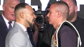 Tim Tszyu ANGRY face off with Keith Thurman at kick off press conference!