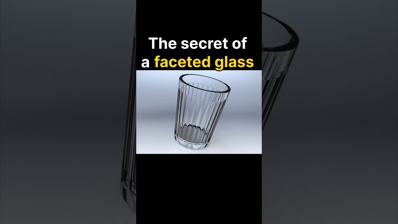 Why was the faceted glass actually invented in the USSR? 