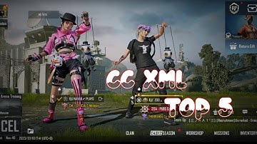 TOP 5 CC FOR PUBG LOBBY VIDEO EDITING ❤️ ANDROID+IOS 8K QUALITY CC XML FILE #xml #cc #8k #pubgedits